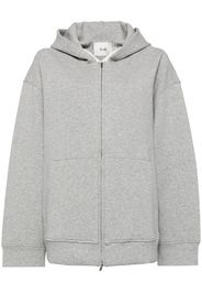 b+ab hood zip-up jacket - Grigio