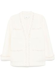 b+ab embellished trim jacket - Bianco