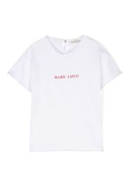 Babe And Tess logo-print cotton T-shirt - Bianco