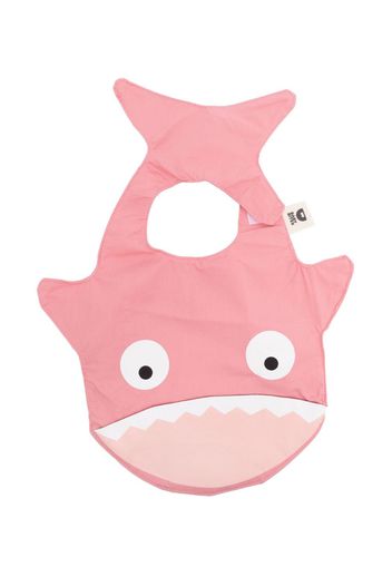 Baby Bites Shark-shape cotton bib - Rosa