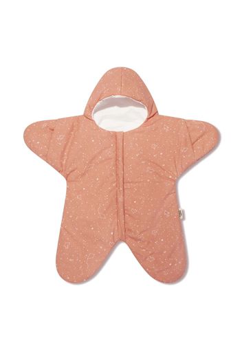 Baby Bites Star cotton sleeping bag - Arancione