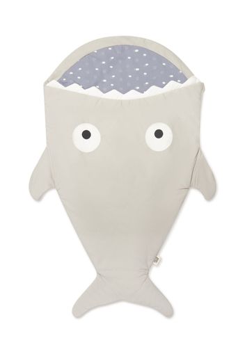 Baby Bites Shark cotton sleeping bag - Grigio