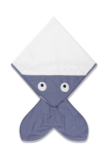 Baby Bites shark cotton towel - Blu