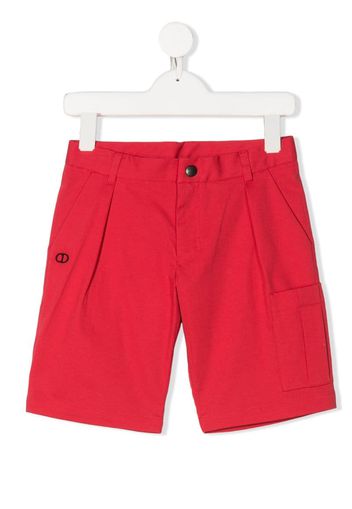 embroidered logo chino shorts