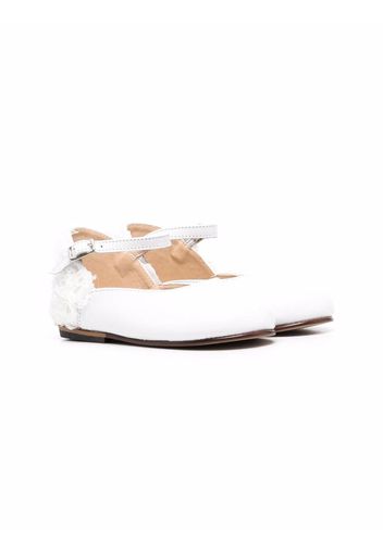 BabyWalker appliquéd ballerina flats - Bianco