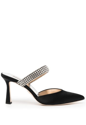 Badgley Mischka Sadiya jeweled mules - Nero