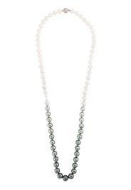 18kt white gold pearl string necklace