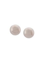 Orecchini a bottone in oro bianco 18kt con perla dei mari del sud