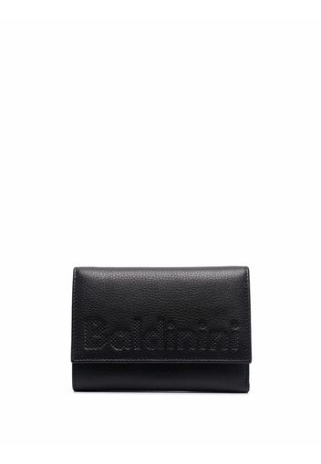 Baldinini logo-embossed trifold wallet - Nero