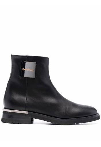 Baldinini side logo-plaque boots - Nero