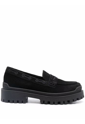 Baldinini Crost chunky penny loafers - Nero