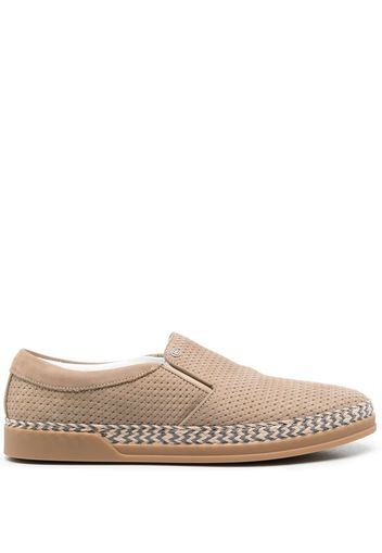 Baldinini interwoven-design logo loafers - Marrone