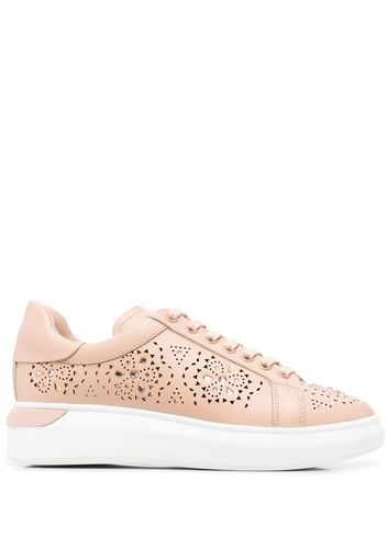 Baldinini all-over cut-out detail sneakers - Rosa