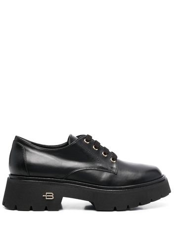 Baldinini logo-plaque chunky lace-up shoes - Nero