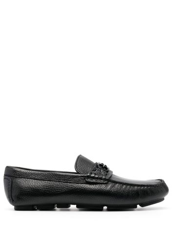 Baldinini round-toe leather loafers - Nero