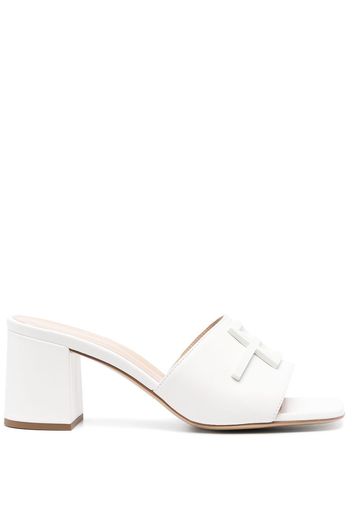 Baldinini open toe mules - Bianco