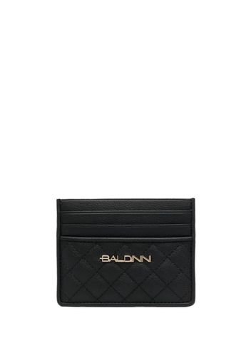 Baldinini quilted leather card holder - Nero