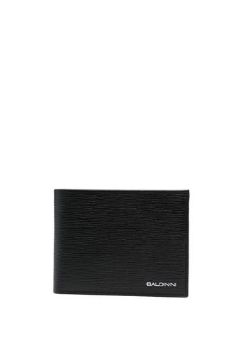 Baldinini logo-print bi-fold leather wallet - Nero