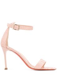 snake print 100mm sandals