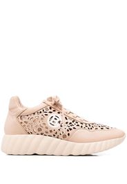 Baldinini laser-cut embellished low-top sneakers - Rosa