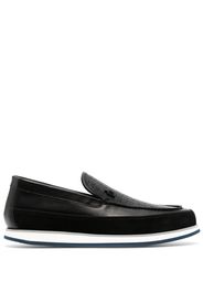 Baldinini smooth grain leather loafers - Blu