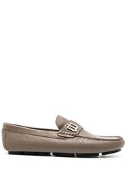 Baldinini logo-plaque leather loafers - Toni neutri