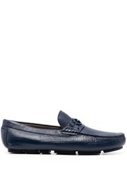 Baldinini round-toe leather loafers - Blu