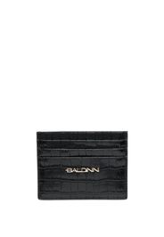 Baldinini crocodile-effect card holder - Nero