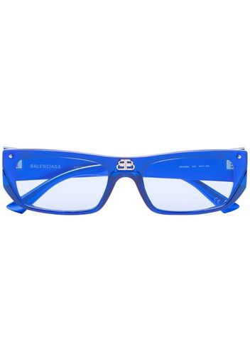 rectangular logo sunglasses