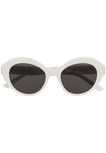 Balenciaga Eyewear Occhiali da sole BB tondi - Bianco