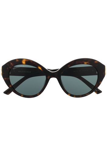 Balenciaga Eyewear Dynasty oval-frame sunglasses - Marrone