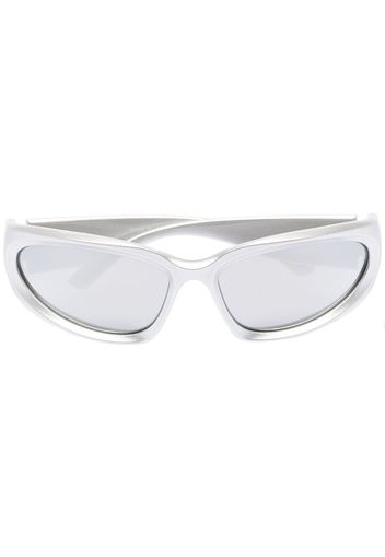 Balenciaga Eyewear Swift oval-frame sunglasses - Grigio