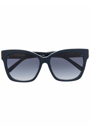 Balenciaga Eyewear Occhiali da sole rettangolari - Blu