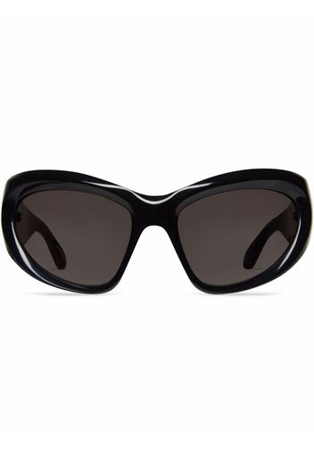 Balenciaga Eyewear Occhiali da sole Wrap - Nero