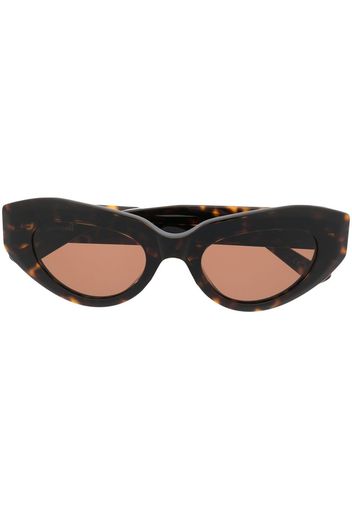 Balenciaga Eyewear tortoiseshell-effect cat-eye sunglasses - Marrone