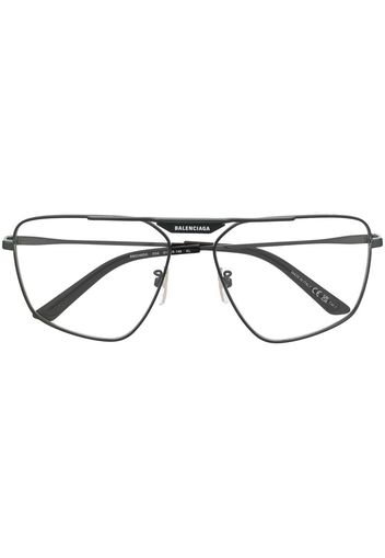 Balenciaga Eyewear logo-print square-frame glasses - Nero