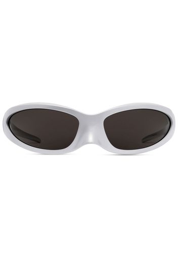 Balenciaga Eyewear Occhiali da sole tondi Skin Cat - Bianco