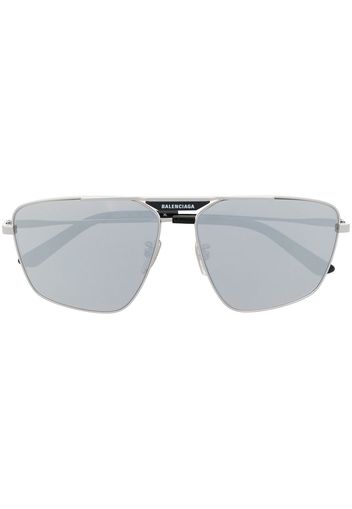 Balenciaga Eyewear Occhiali da sole Tag 2.0 con montatura stile pilota - Argento