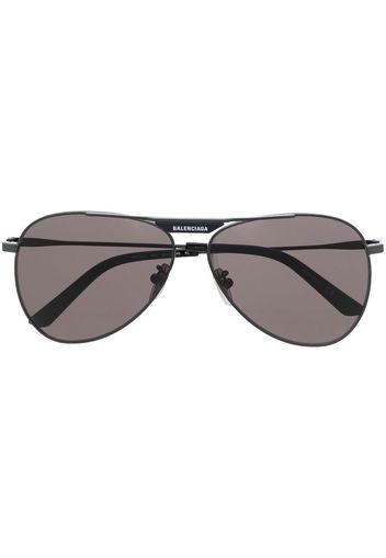 Balenciaga Eyewear Occhiali da sole con montatura stile pilota - Nero