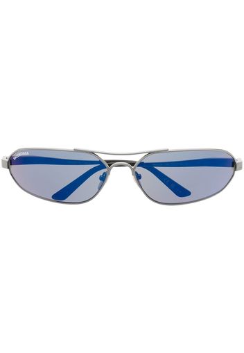 Balenciaga Eyewear Occhiali da sole tondi - Argento