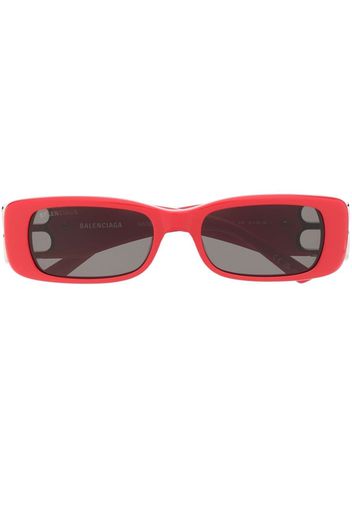 Balenciaga Eyewear Dynasty rectangle-frame sunglasses - Rosso