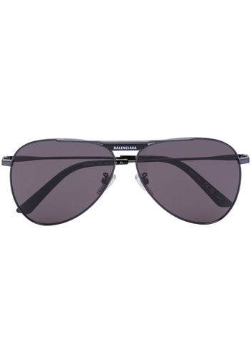 Balenciaga Eyewear logo-tag pilot-frame sunglasses - Nero