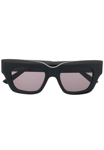 Balenciaga Eyewear side logo-plaque sunglasses - Nero