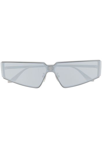 Balenciaga Eyewear Shield 2.0 rectangle-frame sunglasses - Argento