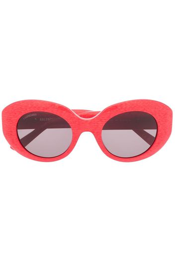 Balenciaga Eyewear oversized round-frame sunglasses - Rosso