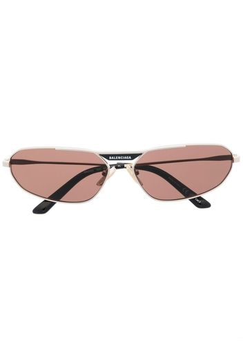 Balenciaga Eyewear oval-frame design sunglasses - Oro