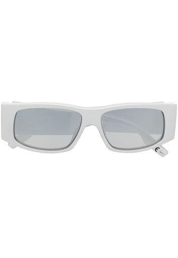 Balenciaga Eyewear Occhiali da sole LED squadrati - Argento