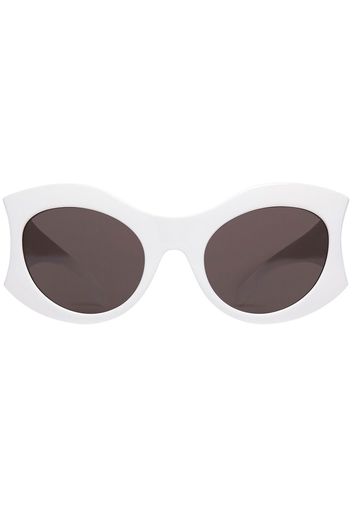 Balenciaga Eyewear Occhiali da sole cat-eye - Bianco