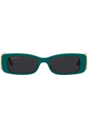 Balenciaga Eyewear Occhiali da sole BB0096S con placca BB - Verde