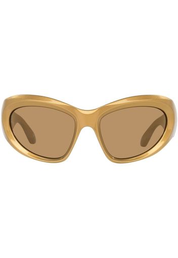 Balenciaga Eyewear Occhiali da sole BB0228S cat-eye - Oro